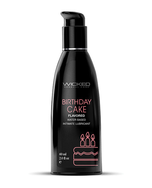 Lubricante a base de agua Wicked Sensual Care - 2 oz Pastel de Cumpleaños
