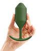 Bild in den Galerie-Viewer laden, BVibe Weighted Snug Plug 4 256 g Army Body Safe Silicone
