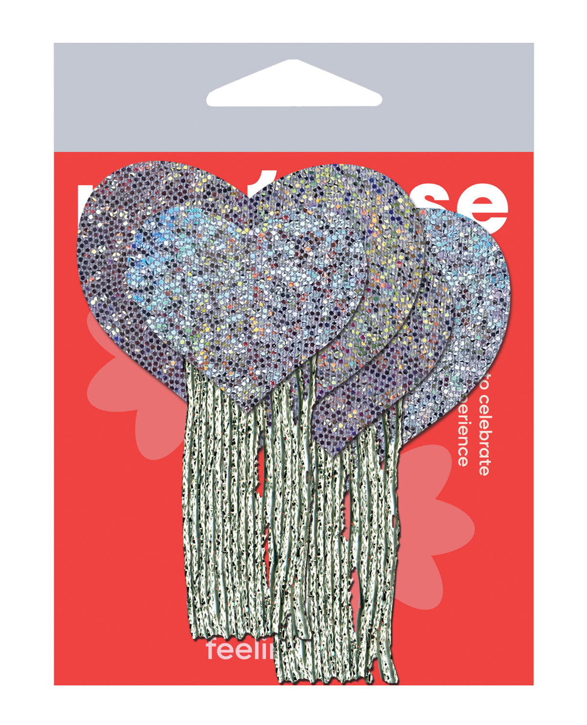 Pastease Nappa Cuore Glitter - Argento Taglia Unica