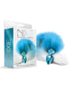 Load image into Gallery viewer, Nixie Metal Butt Plug w/Faux Fur Tail - Blue Metallic
