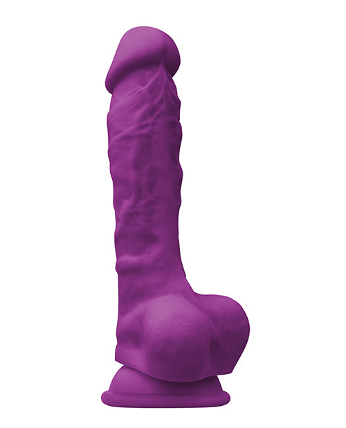 Colours Pleasures 7" Dildo mit Kugeln & Saugnapf - Lila