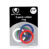 Afbeelding laden in Galerijviewer, Spartacus 1.25" rubberen cockring set - regenboogpakket van 5
