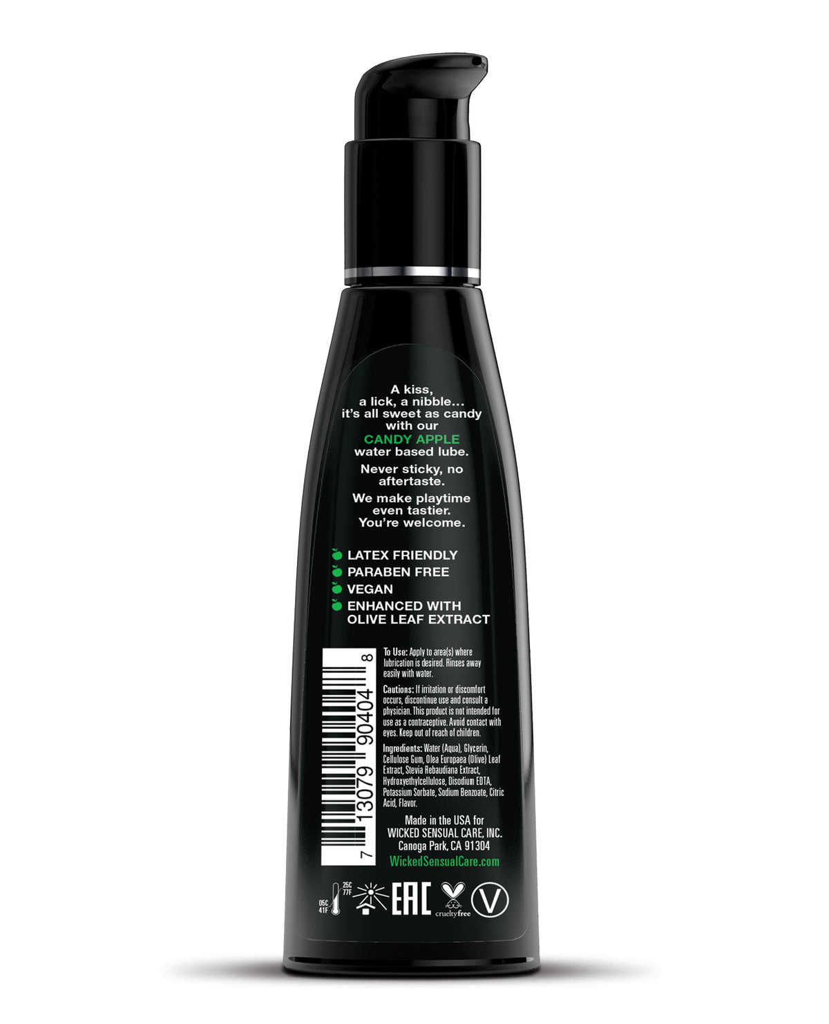 Wicked Sensual Care Aqua Lubrykant na bazie wody - 4 oz Candy Apple
