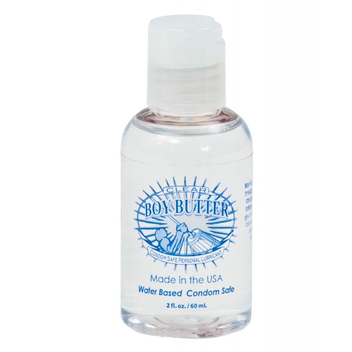 Boy Butter Clear Water Based Lubricant With Invisigel 2 Oz Silicone Alternative Hypoallergenic Latex Safe
