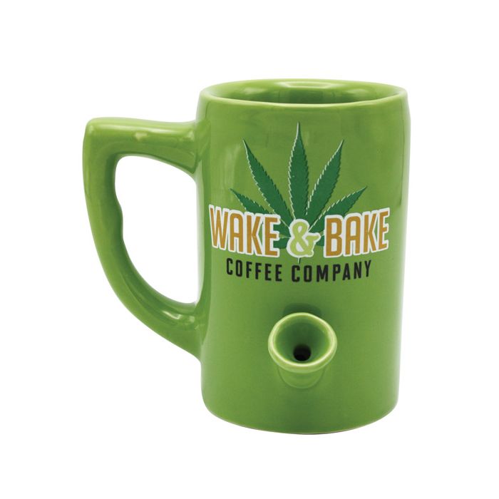 Wake & Bake Coffee Mug - 10 oz Green