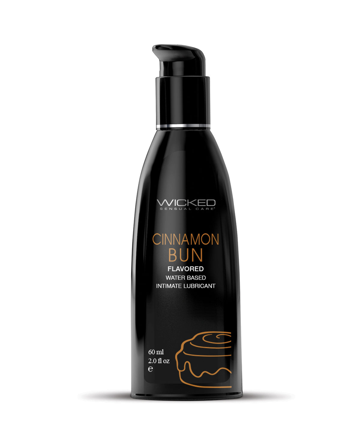 Wicked Aqua Cinnamon Bun Flavored Water Based Lubricant 2 Oz