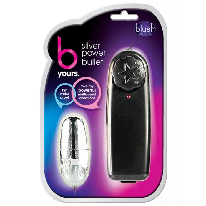 Blush B Yours Silver Power Bullet Vibrator For Clitoral Stimulation