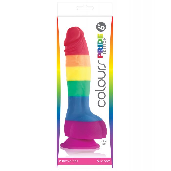 Colours Pride Edition 6" Dildo med sugkopp