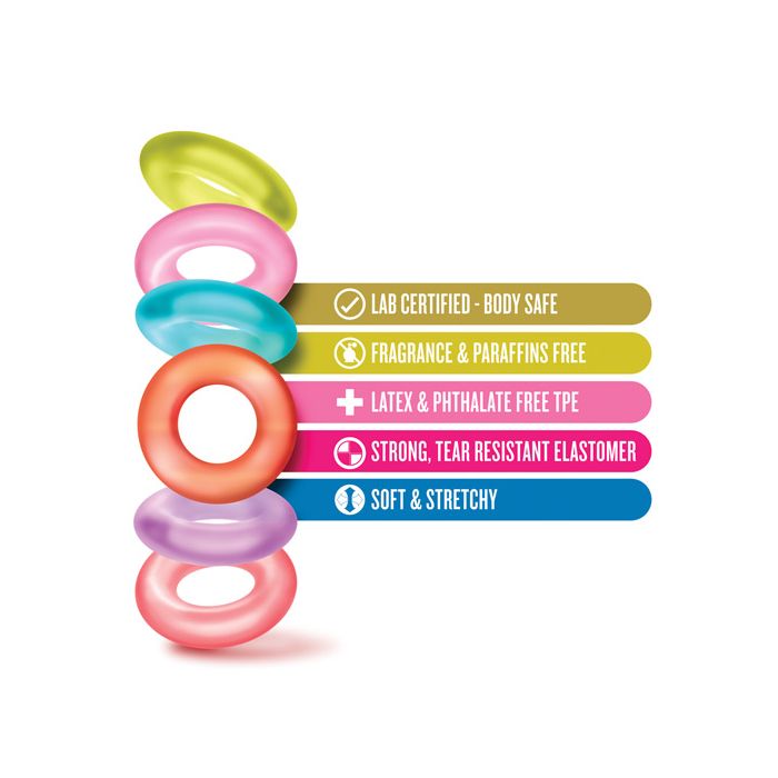 Blush Play With Me King Of The Ring Set Of Six Assorted Colors