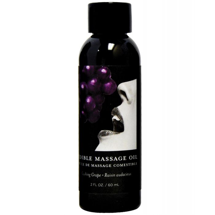 Earthly Body Eetbare Massageolie - 2 oz Druif