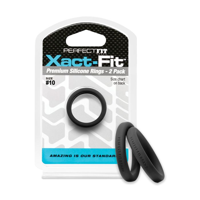 Perfect Fit Xact Fit #10 - Negro Paquete de 2