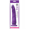 Ladda bilden i Galleri Viewer, Colours Pleasures Slim 8 Inch Dildo Purple Satin Silicone

