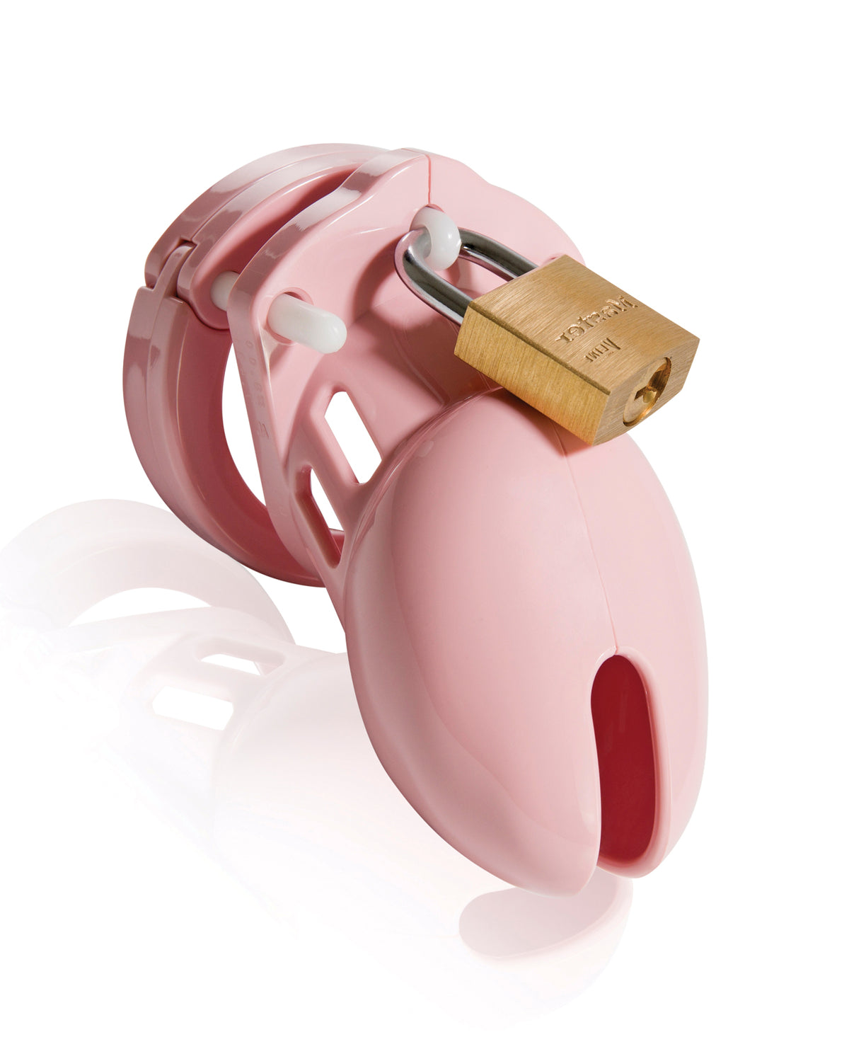 CB-6000S Gabbia per Pene da 2 1/2" e Set di Serrature - Rosa