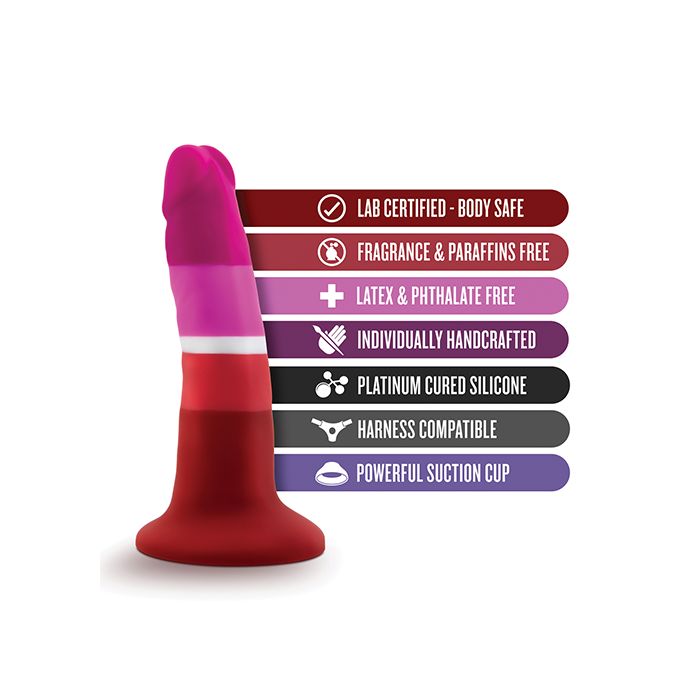 Blush Avant P3 Lesbian Pride Silicone Dong - Beauty