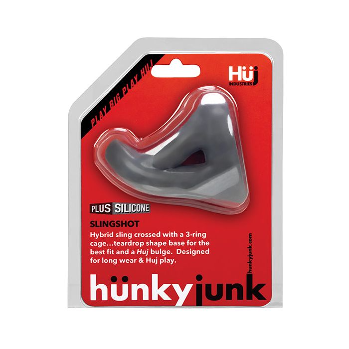 Hunky Junk Slingshot 3 Ring Teardrop - Stone