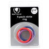 Carica l'immagine nel visualizzatore Galleria, Spartacus Set di Anelli per Pene in Nitrile da 1,5" - Colori Assortiti Confezione da 5
