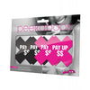 Load image into Gallery viewer, Peekaboos Pay Up Pasties - 2 Pairs 1 Black/1 Pink
