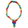 Load image into Gallery viewer, Rainbow Stretchy Cock Candy Necklace
