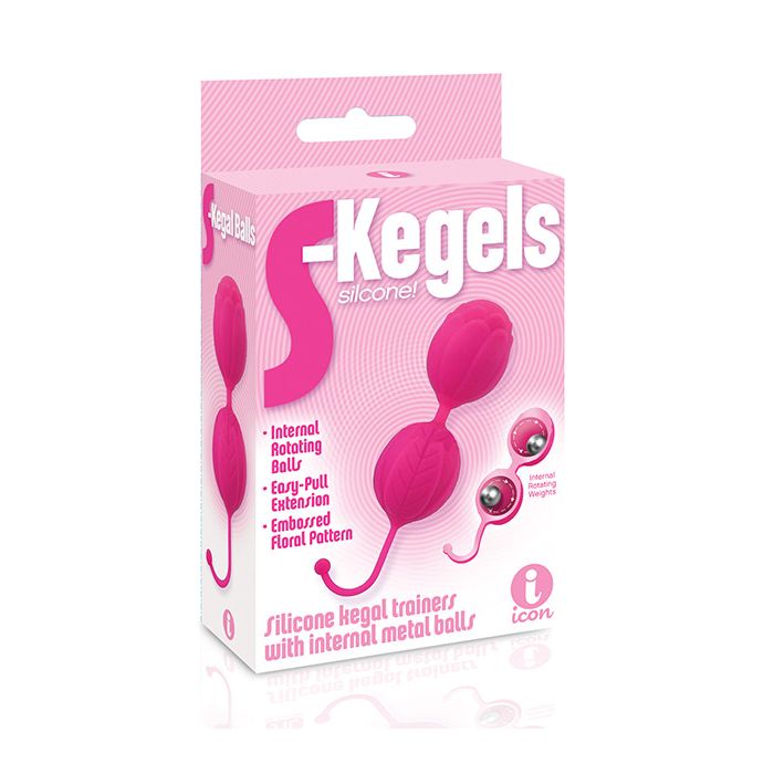 The 9's S-Kegels silikonbollar - rosa