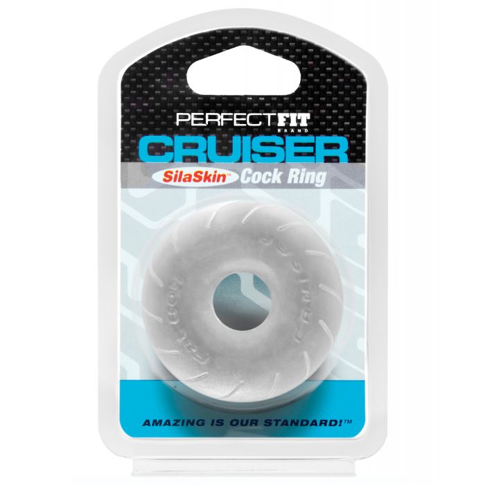 Perfect Fit SilaSkin Cruiser Ring - Uigennemsigtig Hvid