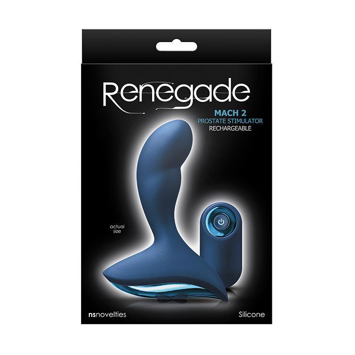 Renegade Mach II Prostate Stimulator With Remote Blue