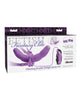 Bild in den Galerie-Viewer laden, Fetish Fantasy Elite Vibrating Double Delight Strap On - Purple
