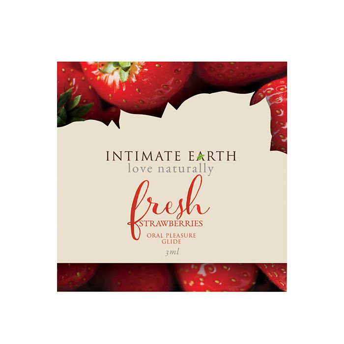 Lubrificante Intimate Earth Foglio - 3 ml Fragole Fresche