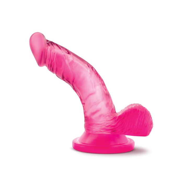 Blush Naturally Yours 4 Inch Mini Cock Pink Real Feel Suction Base