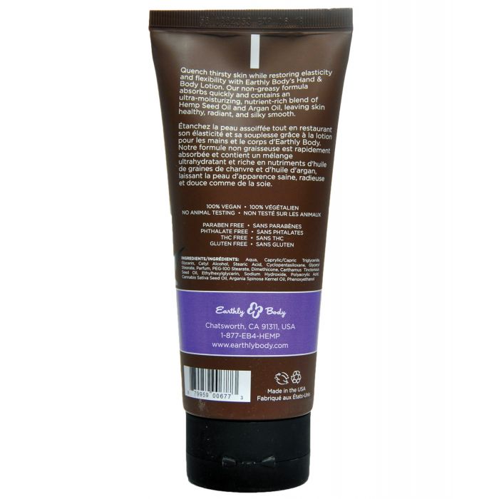 Earthly Body Käsien ja vartalon kosteusvoide - 7 oz putki High Tide
