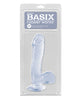 Load image into Gallery viewer, Basix Rubber Works 7.5" Dong w/Suction Cup - Clear
