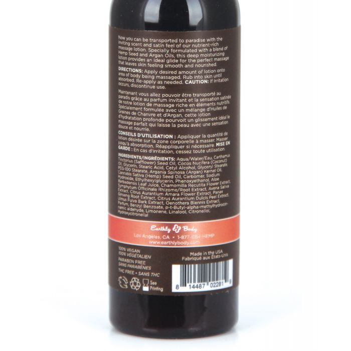 Earthly Body Hemp Seed Massage Lotion - 2 oz Isle of You