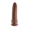 Load image into Gallery viewer, King Cock 9 Inch Dildo With Balls Brown Realistic Veiny Design
