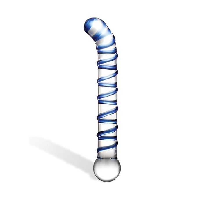 Glas Mr. Swirly 6.5" G-Spot Glass Dildo