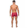 Load image into Gallery viewer, Seamless Sleek Short w/Sheer Pouch Red MD

