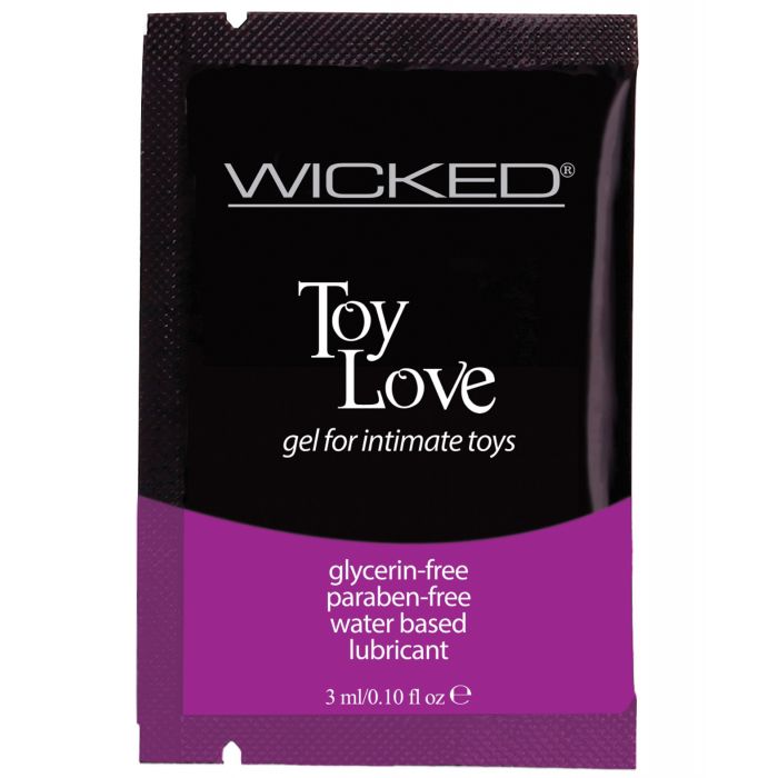 Wicked Sensual Care Toy Love Water Based Lubricant - .1 oz Fragrance Free