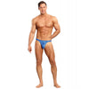 Load image into Gallery viewer, Satin Bong Thong Blue Size Small Medium Underwear For Men
