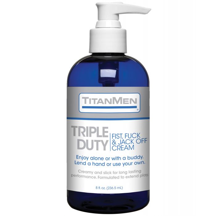 Titanmen Triple Duty Nyrkki, Paneminen & Masturbointivoide - 8 oz Pullo