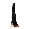 Cargue la imagen en el visor de la galería, Kixies Danielle Solid Opaque Black Thigh High Tights Size A
