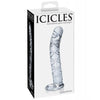 Load image into Gallery viewer, Icicles No. 60 Hand Blown Glass G Spot Dong - Clear
