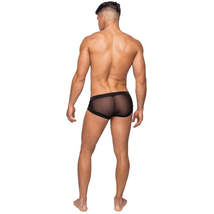 Hoser Stretch Mesh Micro Mini Short Black Large For Men