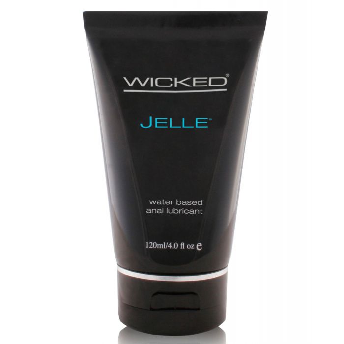 Wicked Jelle Waterbased Anal Lubricant Fragrance Free 4 Oz