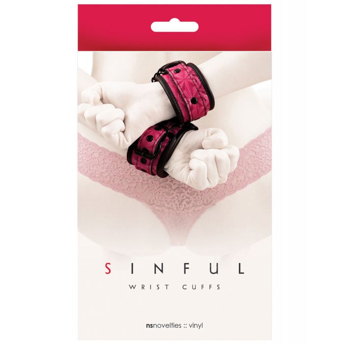 Manșete pentru încheietură Sinful - Roz