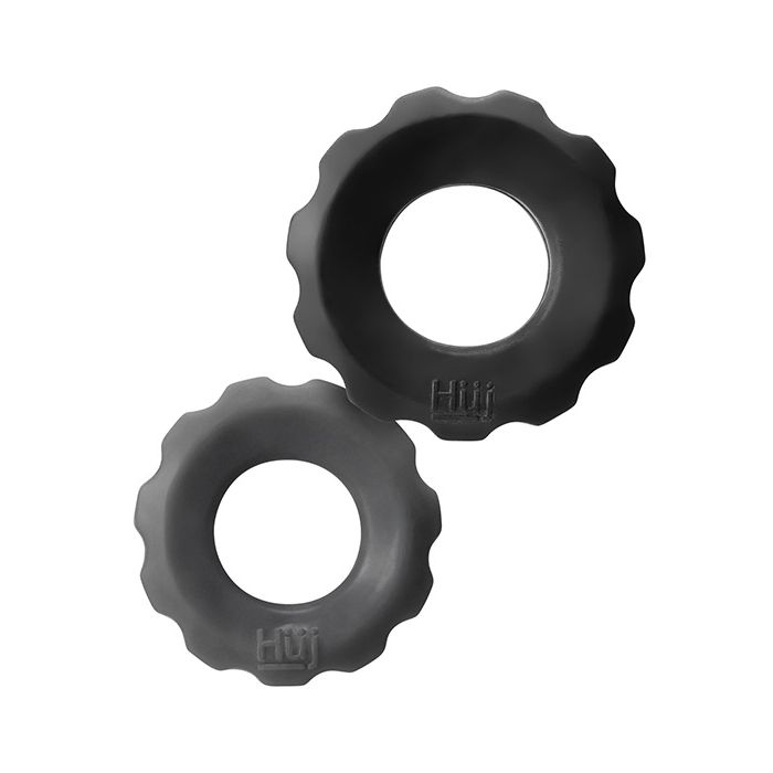 Hunky Junk Cog Ring 2 Size Double Pack - Tar & Stone Pack of 2