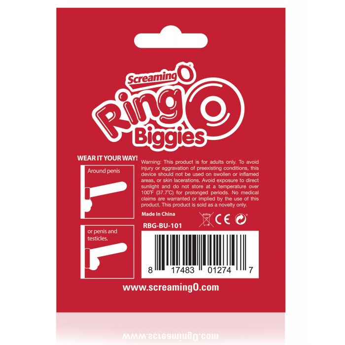 Pierścień Screaming O RingO Biggies - Niebieski