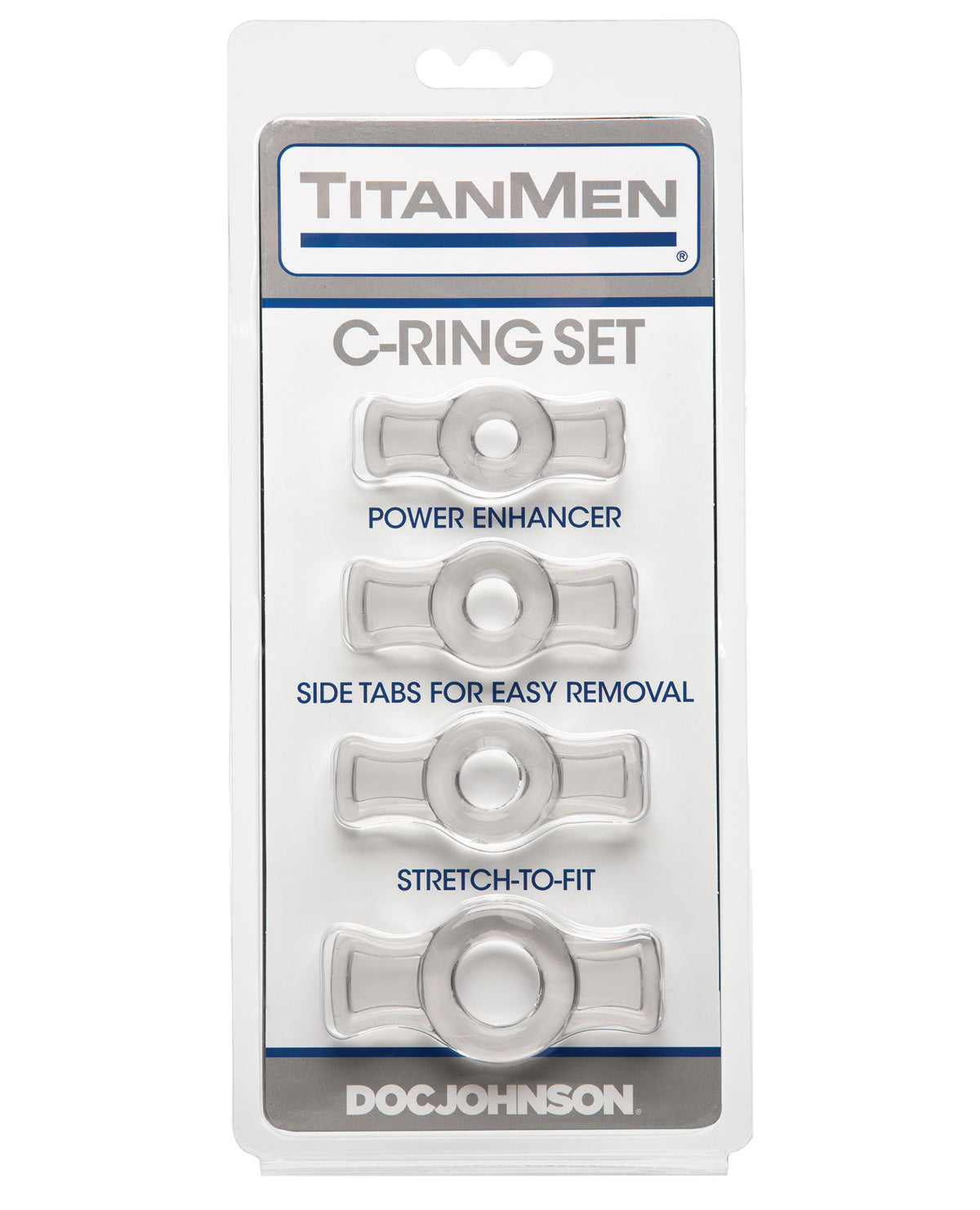 Titanmen Tools Cock Ring Set - Clear