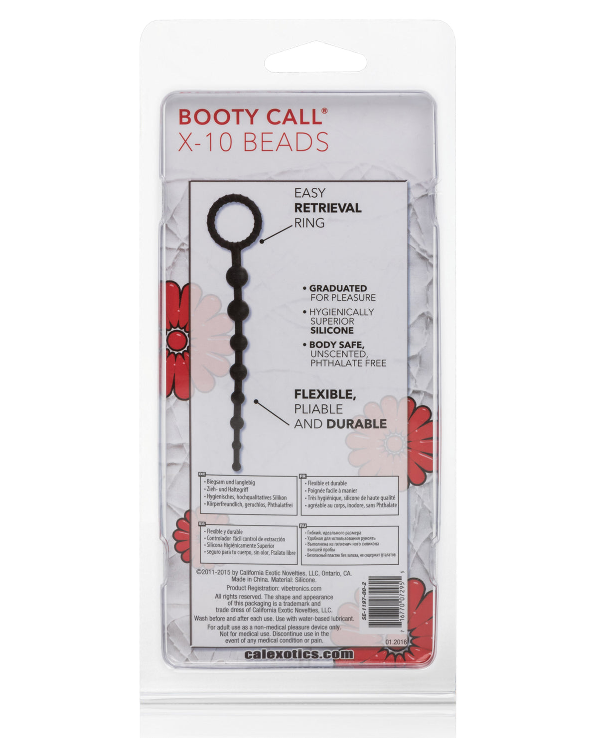 Booty Call X10 Beads Prostate Stimulator For Couples And Singles Black