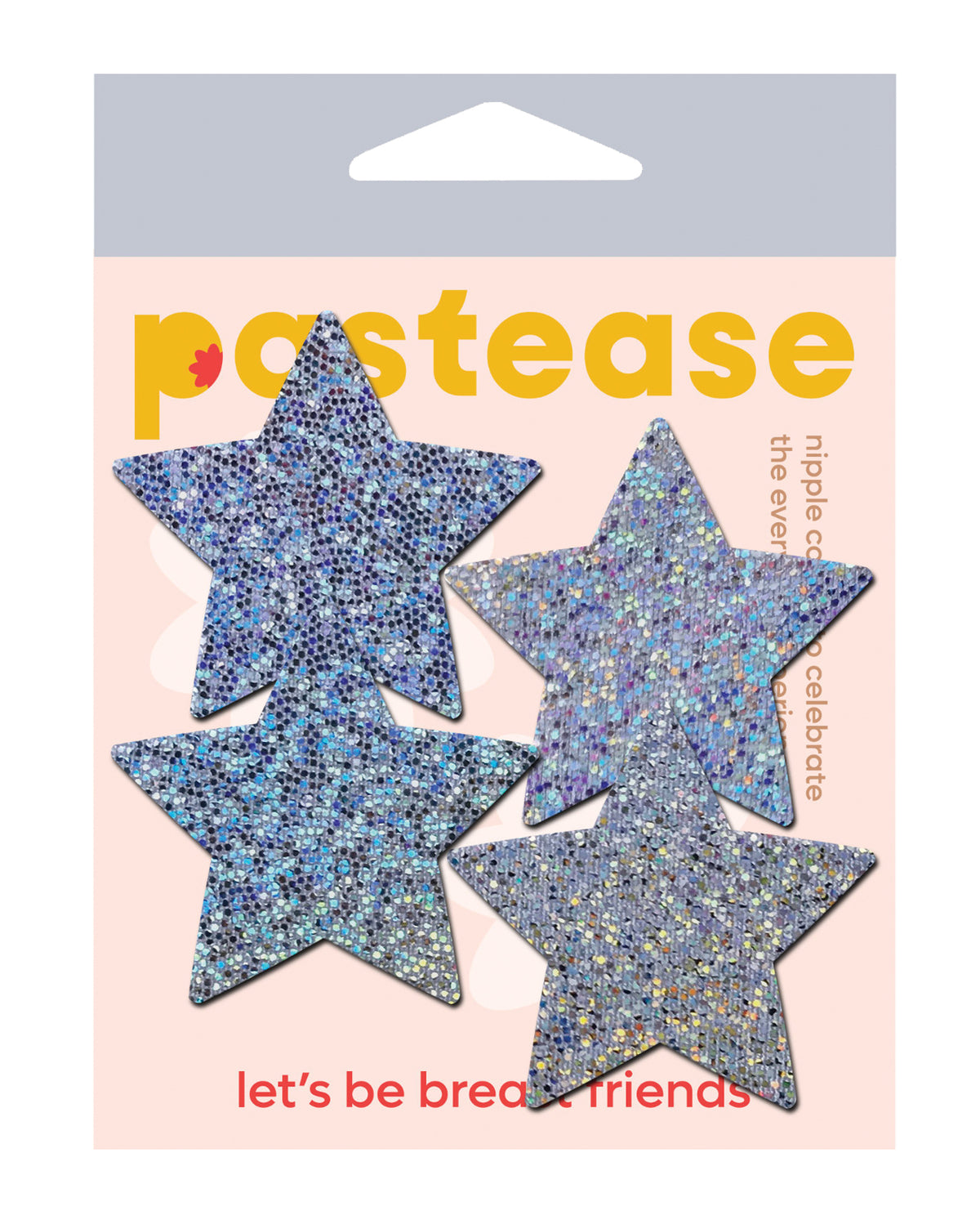 Pastease Petites Étoiles Pailletées - Argent Taille Unique Lot de 2 Paires