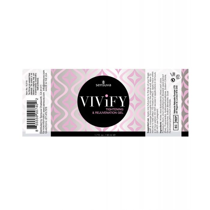 Sensuva Vivify Gel Reafirmante - 1.7 oz