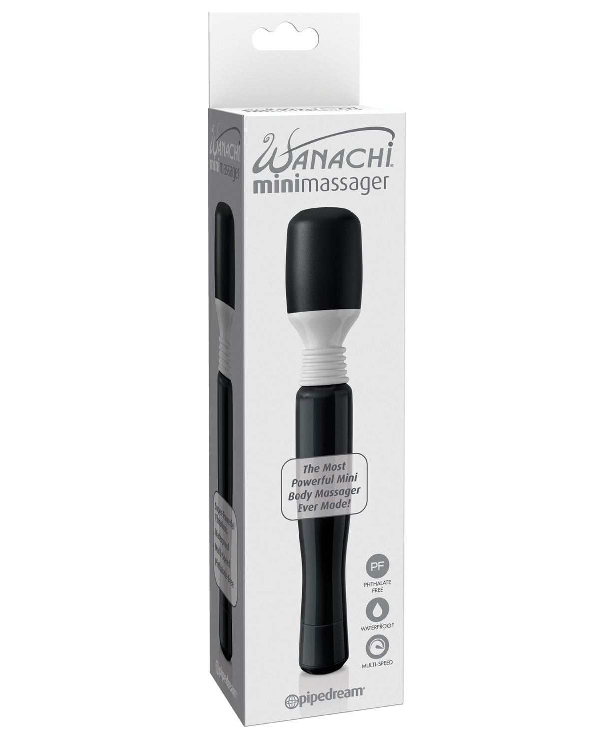 Mini Massaggiatore Wanachi Impermeabile - Nero