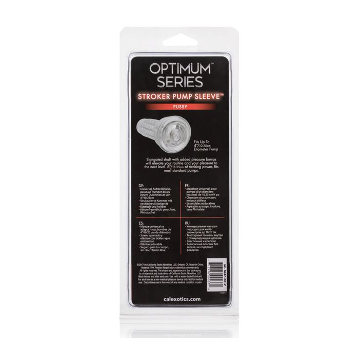 Optimum Series Stroker Pump Sleeve - Pussy Clear